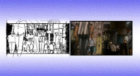 Storyboard Comparison for the Morrocan Bazarr scene