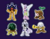 Set 8 (Golden Beetlemon, Kazemon, Jagamon, Zhuqiaomon, Lobomon, Jijimon)