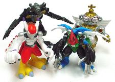 2.5" Action Feature Paildramon, Silphymon, Shakkoumon & BlackWarGreymon
